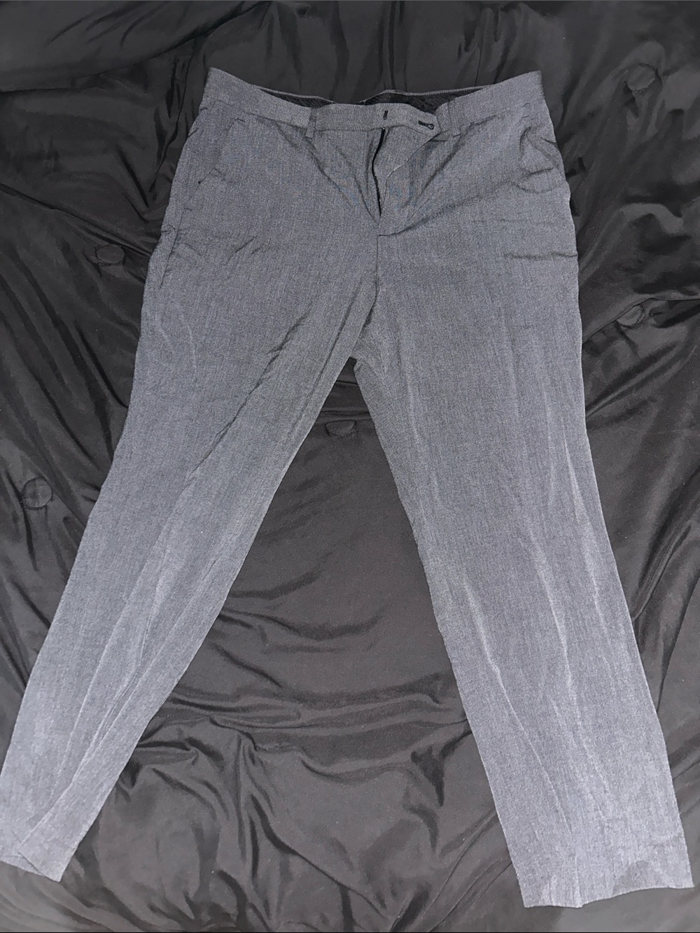 Express Men's Gray Dress Pants - Slim Tailored